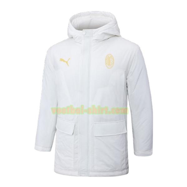 ac milan gold label katoenen jas 2024 2025 wit mannen