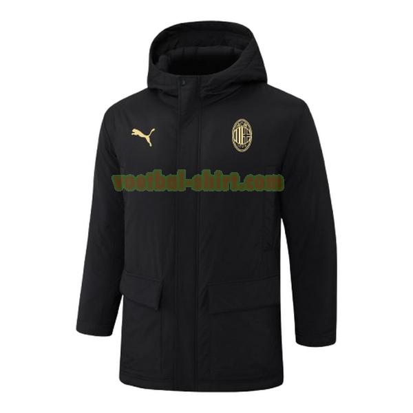 ac milan gold label katoenen jas 2024 2025 zwart mannen