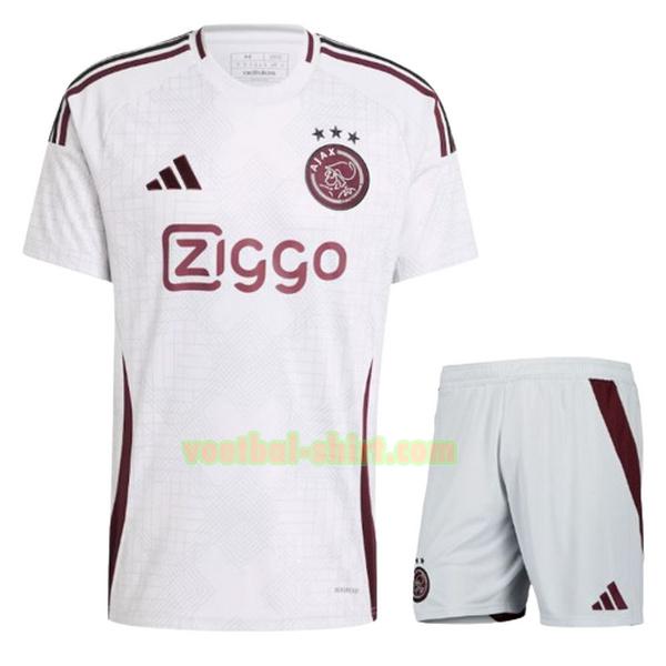 ajax 3e shirt 2024 2025 wit kinderen