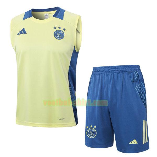 ajax set vest 2024 2025 geel mannen