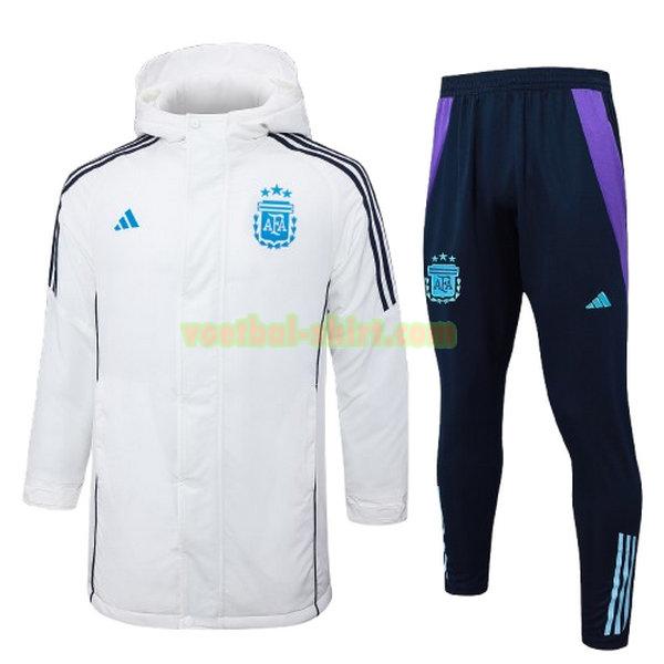 argentinië set cotton padded clothes 2024 2025 wit mannen