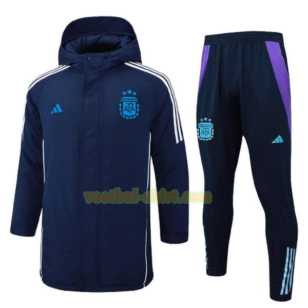 argentinië set cotton padded clothes 2024 25 blauw mannen