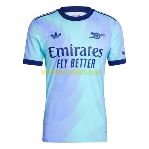 arsenal 3e shirt 2024 2025 blauw groen mannen