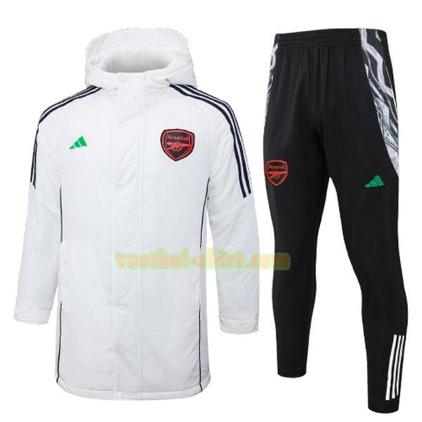 arsenal set cotton padded clothes 2024 2025 wit mannen