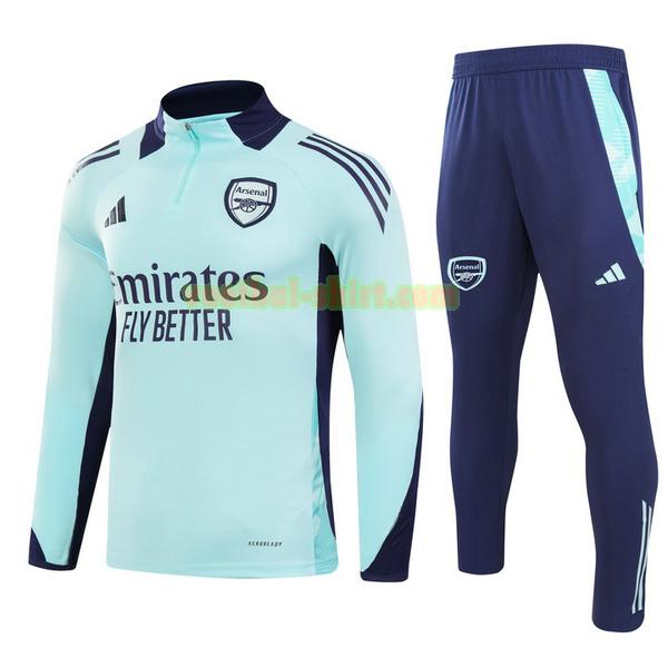 arsenal set half zipper trainingspak 24 25 groen kinderen