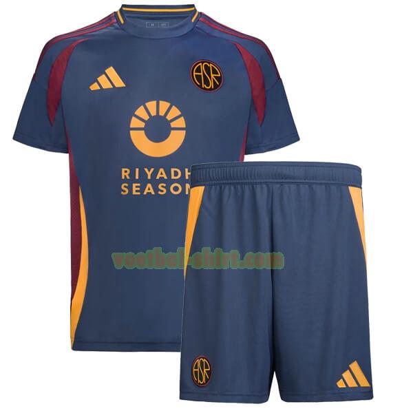 as roma 3e shirt 2024 2025 blauw kinderen