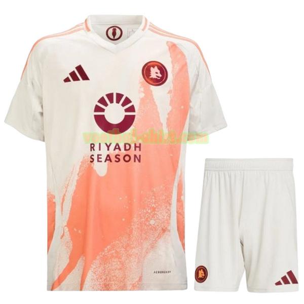 as roma uit shirt 2024 2025 wit kinderen