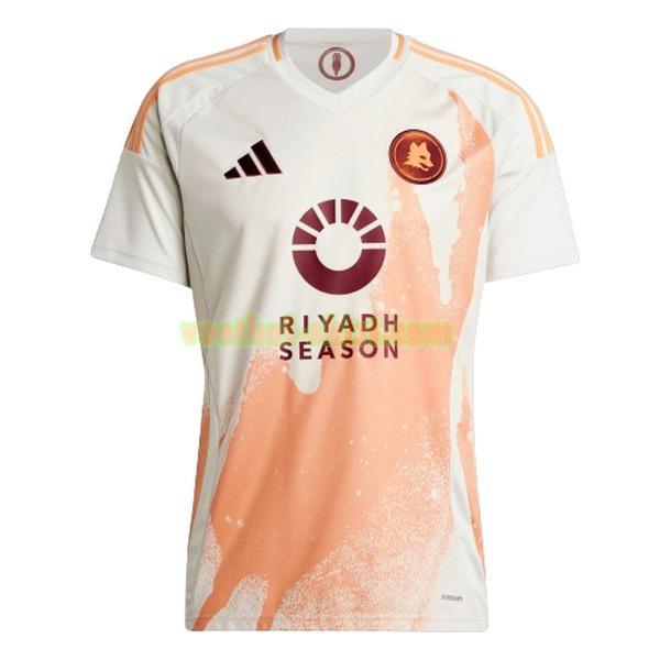 as roma uit shirt 2024 2025 wit mannen