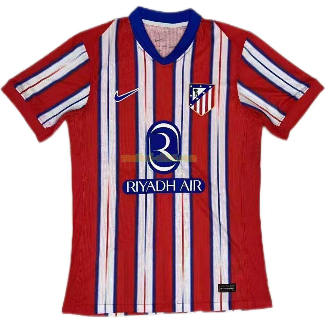 atletico madrid thuis shirt 2024 2025 rood wit mannen