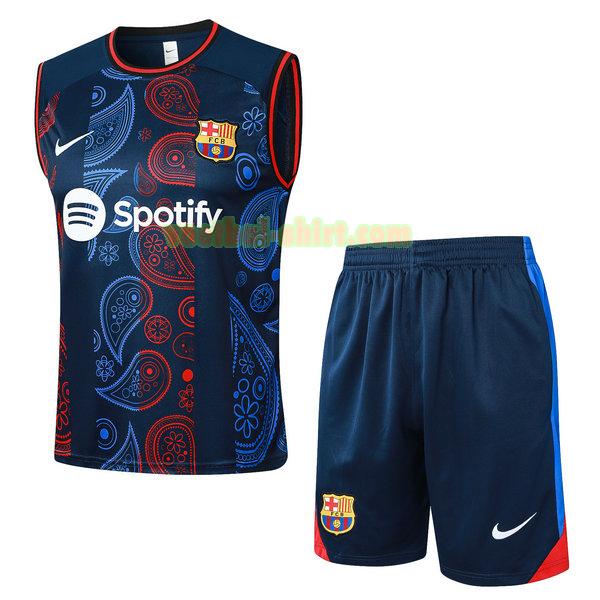 barcelona set vest 2024 2025 blauw mannen