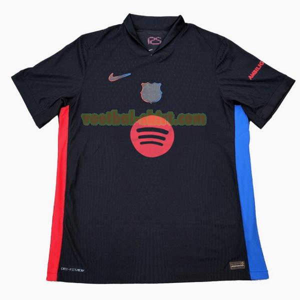 barcelona uit shirt 2024 2025 thailand zwart mannen