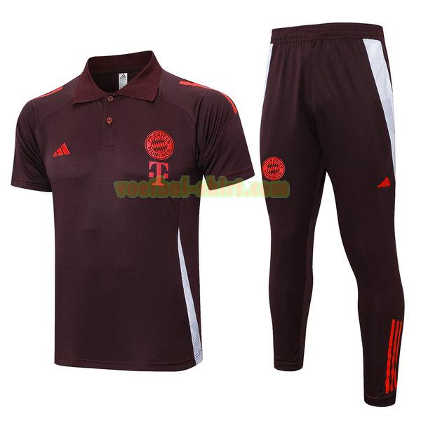 bayern münchen set polo 24 25 rood mannen