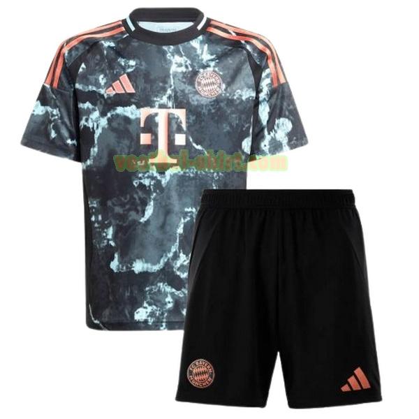 bayern münchen uit shirt 2024 2025 zwart kinderen