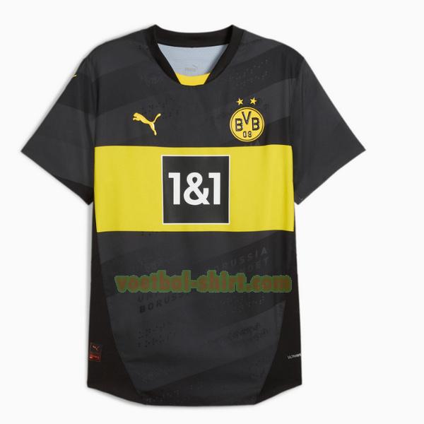 borussia dortmund uit shirt 2024 2025 thailand zwart mannen