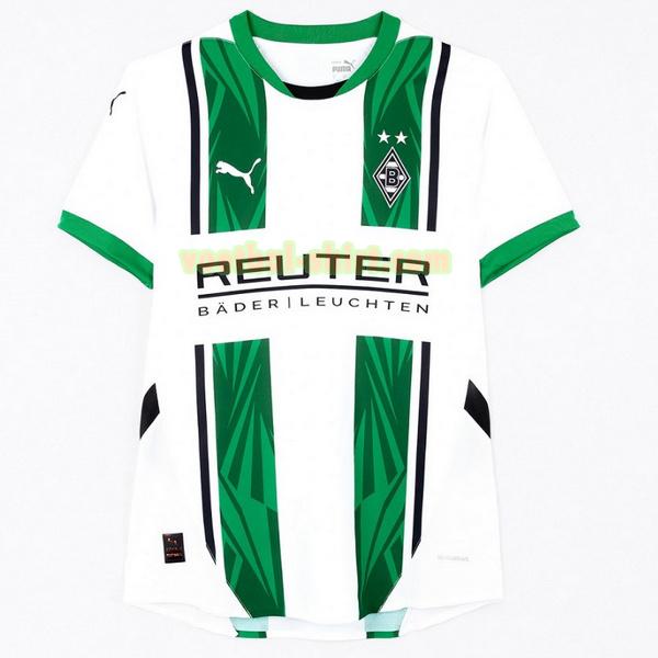 borussia monchengladbach uit shirt 2024 2025 thailand wit groen mannen