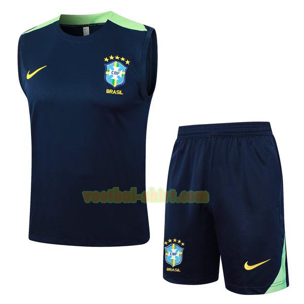 brazilië set vest 2024 season blauw mannen