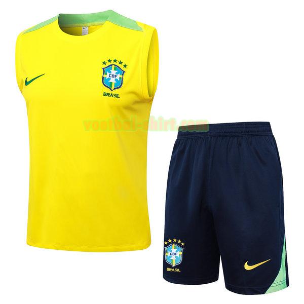 brazilië set vest 2024 season geel mannen