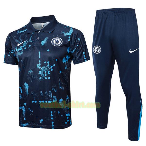 chelsea set polo 24 25 blauw mannen