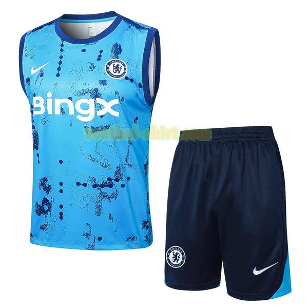 chelsea set vest 2024 2025 blauw mannen