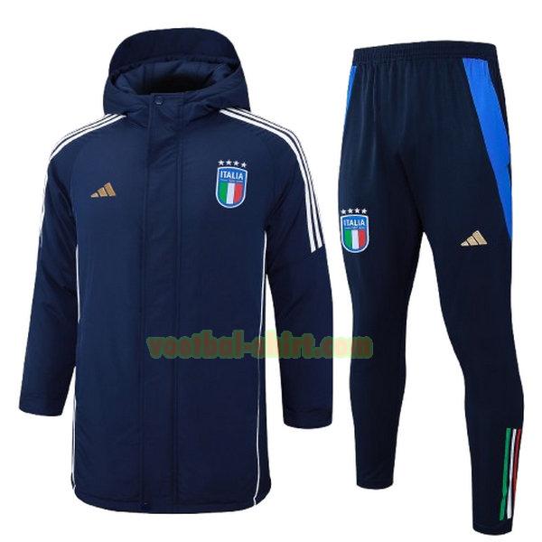 italië set cotton padded clothes 2024 2025 blauw mannen