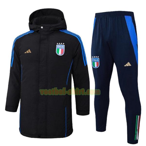 italië set cotton padded clothes 2024 2025 zwart mannen