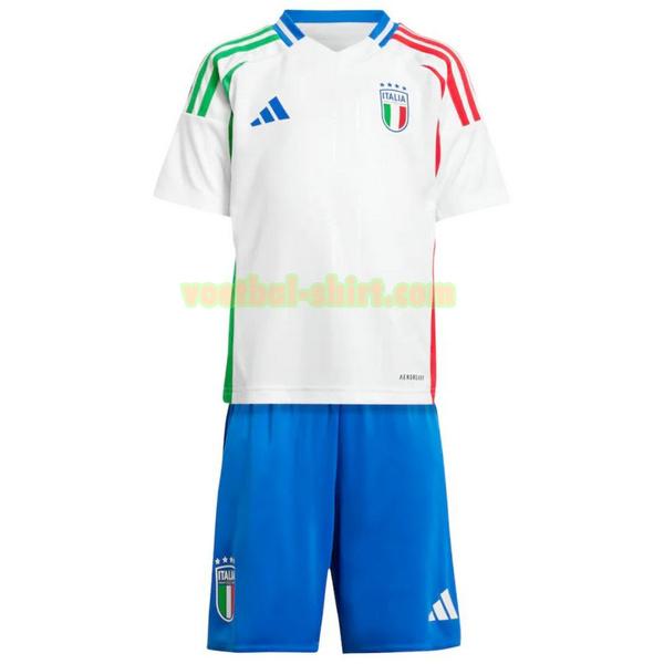 italië uit shirt 2024 wit kinderen