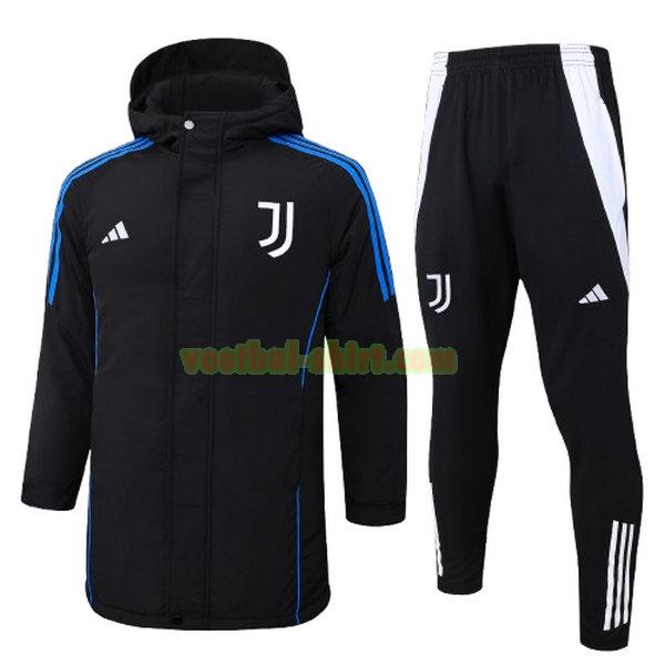 juventus set cotton padded clothes 2024 2025 zwart mannen