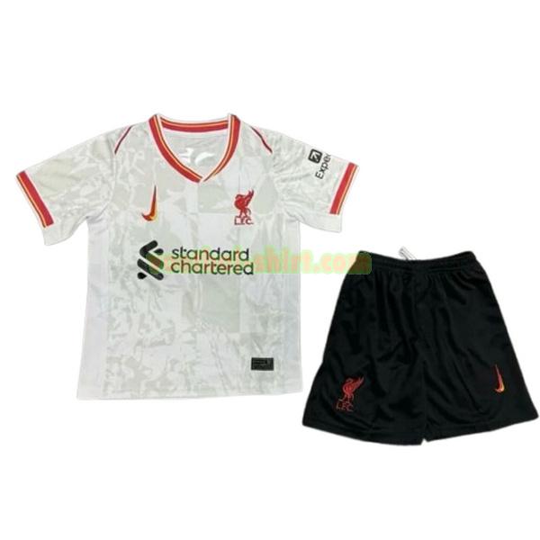 liverpool 3e shirt 2024 2025 wit kinderen