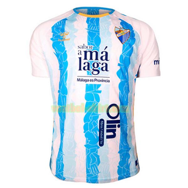 malaga thuis shirt 2024 2025 thailand wit blauw mannen