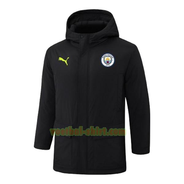 manchester city green logo katoenen jas 2024 2025 zwart mannen