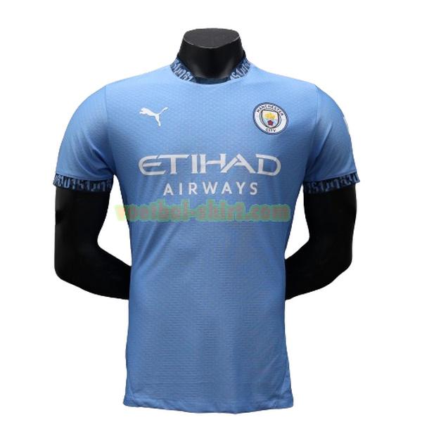 manchester city player thuis shirt 2024 2025 blauw mannen