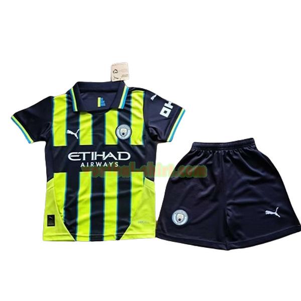 manchester city uit shirt 2024 2025 groen zwart kinderen