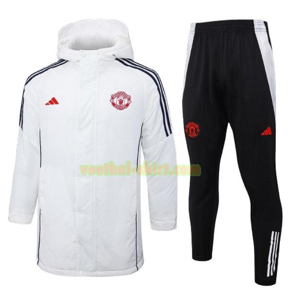 manchester united set cotton padded clothes 2024 2025 wit mannen