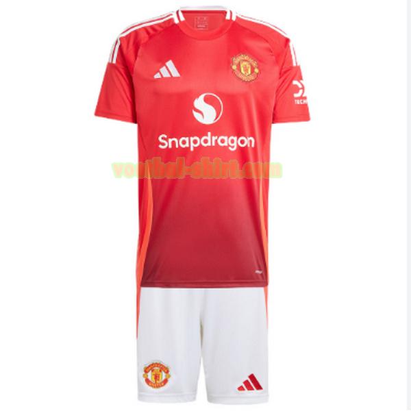 manchester united thuis shirt 2024 2025 rood kinderen