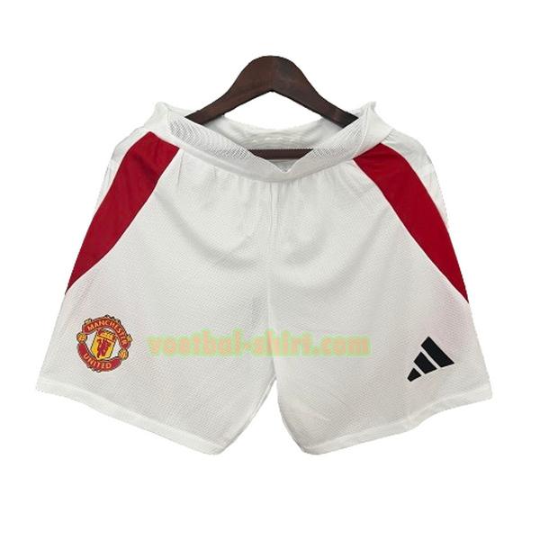 manchester united thuis shorts 2024 2025 wit mannen