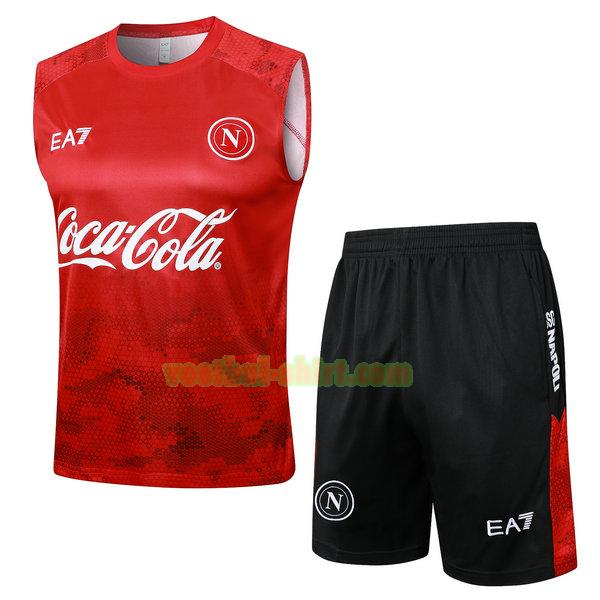 napoli set vest 2024 2025 rood mannen