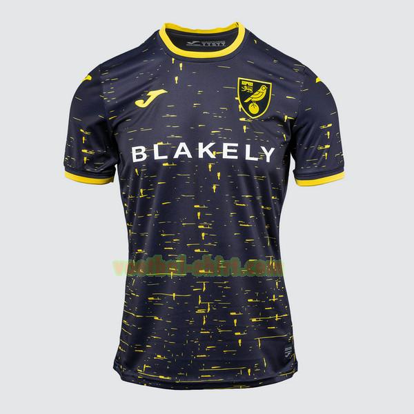 norwich city uit shirt 2024 2025 thailand zwart mannen