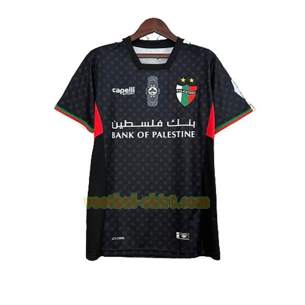 palestina uit shirt 2024 2025 thailand zwart mannen