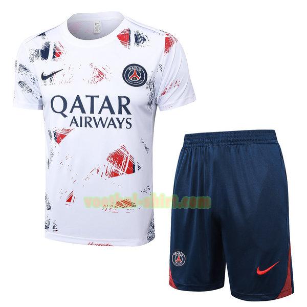 paris saint germain set entrenamiento 24 25 wit mannen