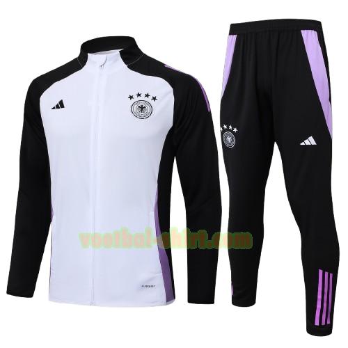 paris saint germain set long zipper trainingspak 2024 2025 wit kinderen