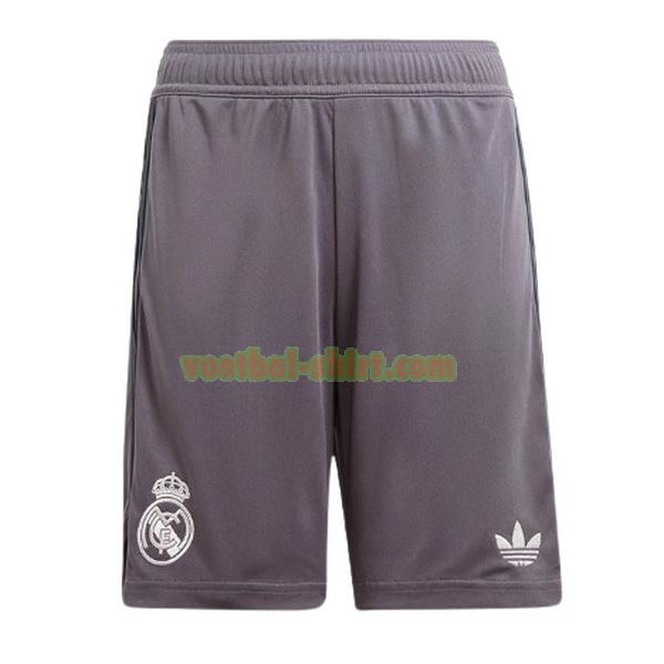 real madrid 3e shorts 2024 2025 grijs mannen