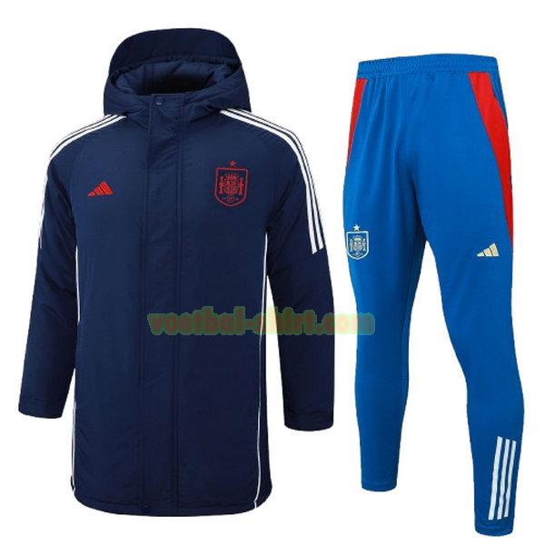 spanje set cotton padded clothes 2024 2025 blauw mannen